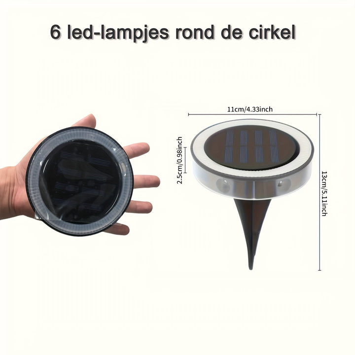 SolarGlow – 6 LED Gartenbeleuchtung Außen | Karnz