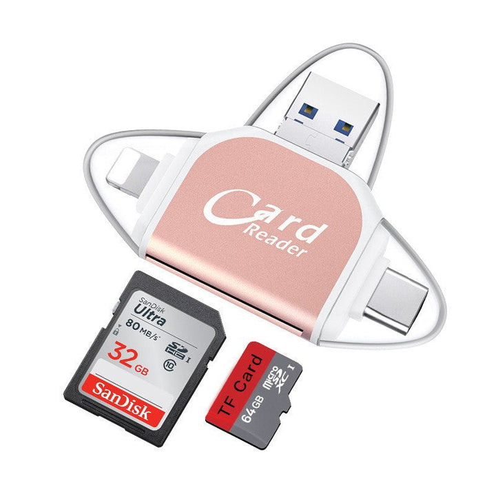 4-in-1 universeller Multiport SD TF Kartenleser | Karnz