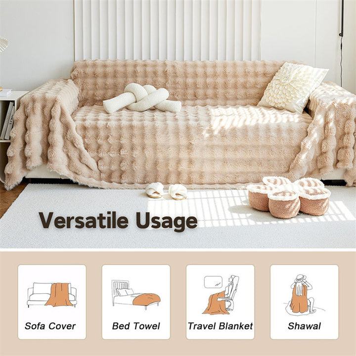 Premium Kunstfell Rutschfeste Sofa Bezüge