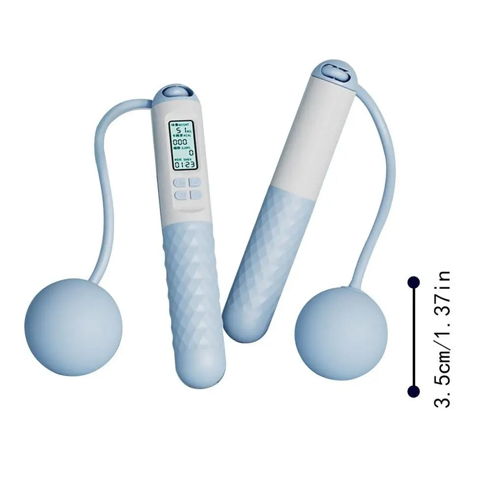 Kabelloses Springseil mit Zähler – Beschwerte Griffe für Home-Cardio-Workouts | Karnz