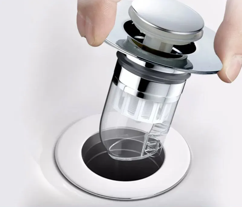 CleanSeal Universeller Pop-Up Waschbeckenstöpsel Karnz