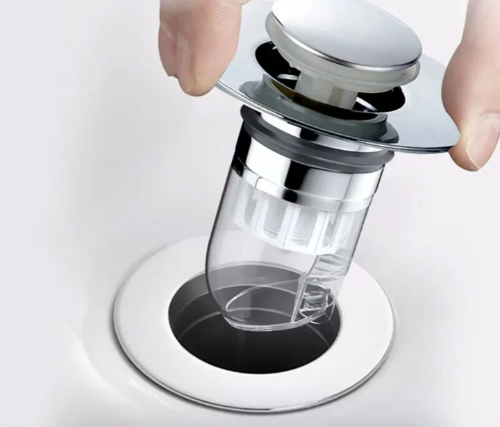 CleanSeal Universeller Pop-Up Waschbeckenstöpsel Karnz