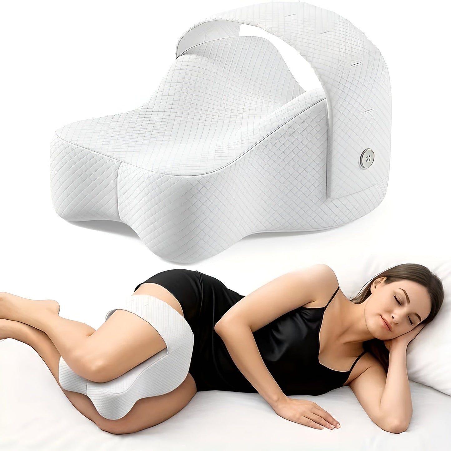 Kniekissen für Seitenschläfer – Ergonomisch & verstellbar | Entlastung für Knie und Rücken