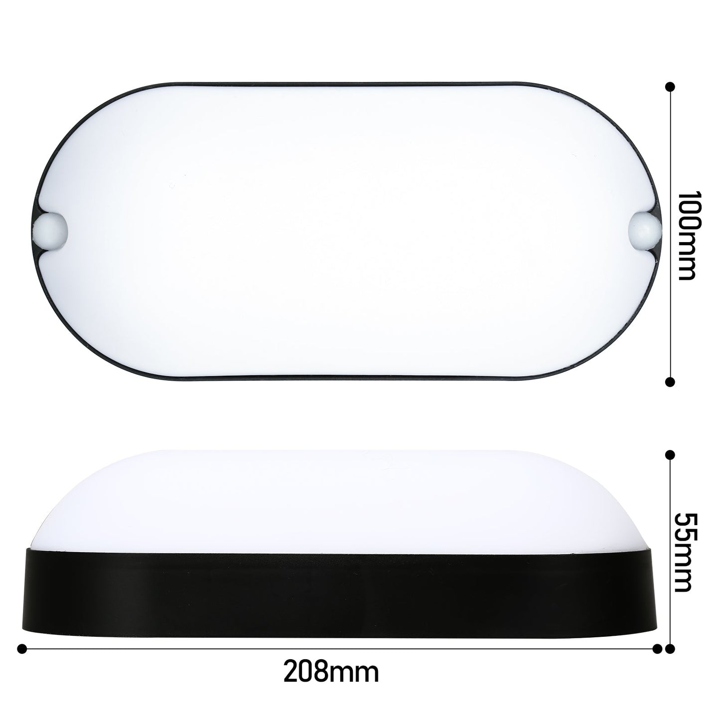 15W LED Feuchtraumleuchte IP54 2 Stück | Karnz