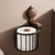 Walnuss Holz Toilettenpapier Halter – Kein Bohren mit Saugnapf | Karnz