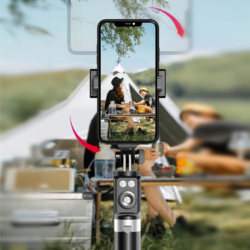 Neuer 6-in-1-Selfie-Stick mit Aufhelllicht