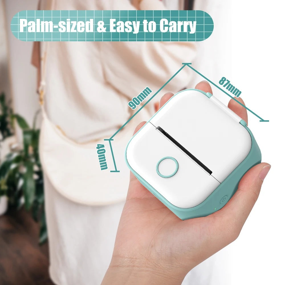 PocketPrint Mini – Tragbarer Thermo-Fotodrucker ohne Tinte | Karnz
