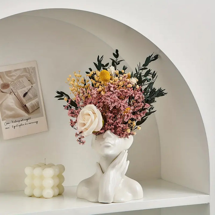 Einzigartige und Moderne Keramikvase, Dekorative Blumenvase für Wohnzimmer und Büro" | Karnz
