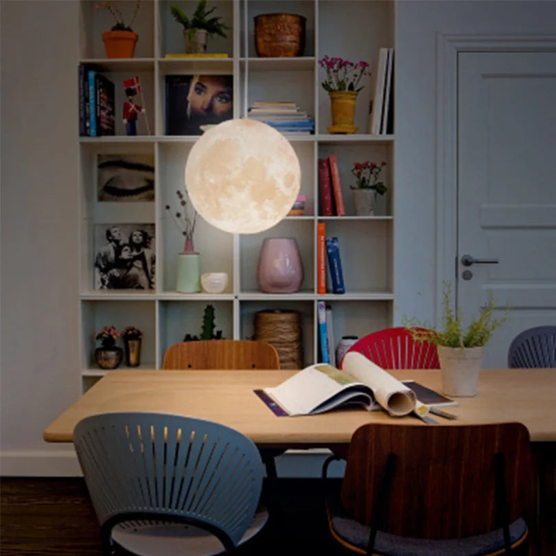 Lunar LED Pendelleuchte - Mond Design Hängelampe für Wohnzimmer & Schlafzimmer | Karnz