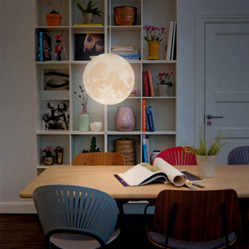 Lunar LED Pendelleuchte - Mond Design Hängelampe für Wohnzimmer & Schlafzimmer | Karnz