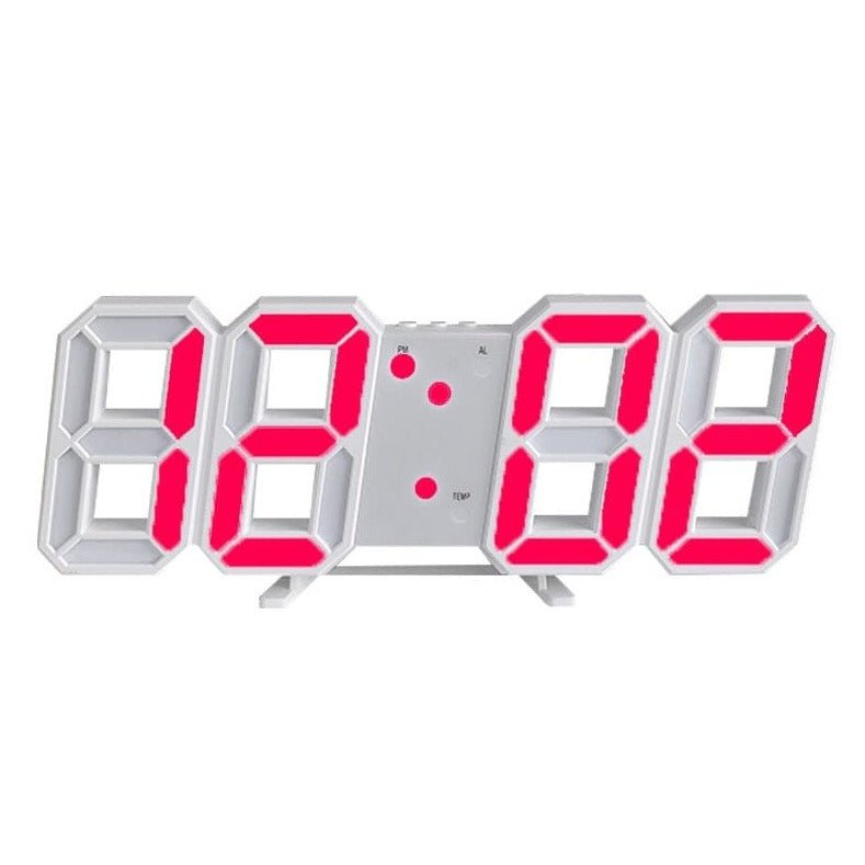 GlowLuxe - Stilvolle 3D LED Wand Uhr | Karnz