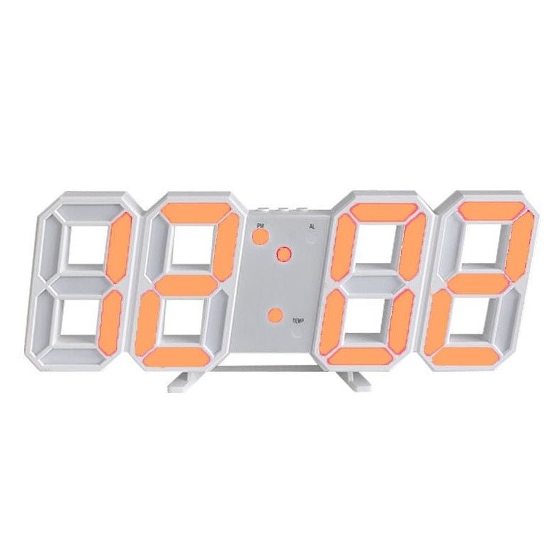 Digitale 3D-LED-Wanduhr – Modernes Design mit Dimmfunktion und optimaler Ablesbarkeit