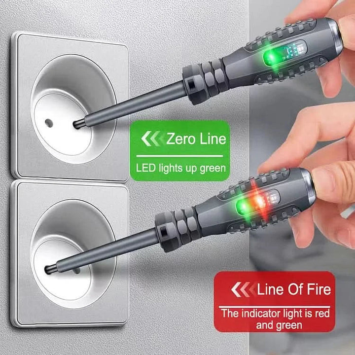 2-in-1 Hochdrehmomentstarker Magnet-Schraubendreher Stromdetektor Karnz