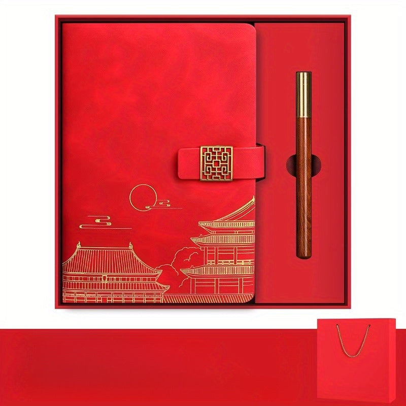 Imperia Luxe Geschenkeset – Notizbuch, Thermosflasche und Stift in Geschenkbox | Karnz