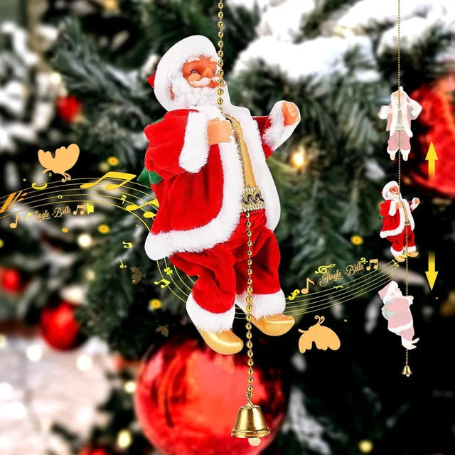 Kletternder Weihnachtsmann