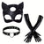 Halloween-Kostümaccessoires für Damen aus Kunstleder | Katzenmasken-Handschuhe
