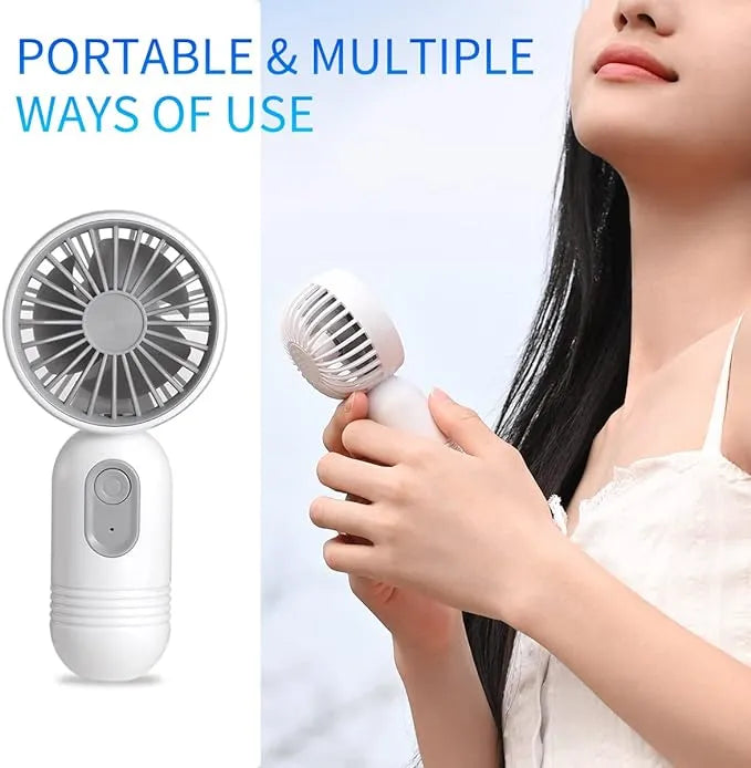 USB wiederaufladbarer Mini tragbarer Ventilator mit 3 Geschwindigkeiten | Karnz