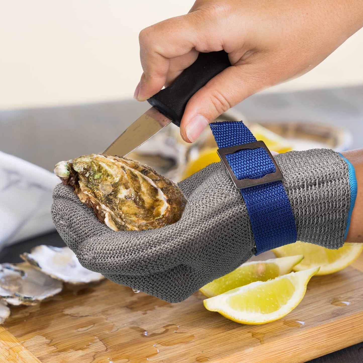 Lebensmittelgeeignetes Edelstahl-Metallgewebe-Handschuh