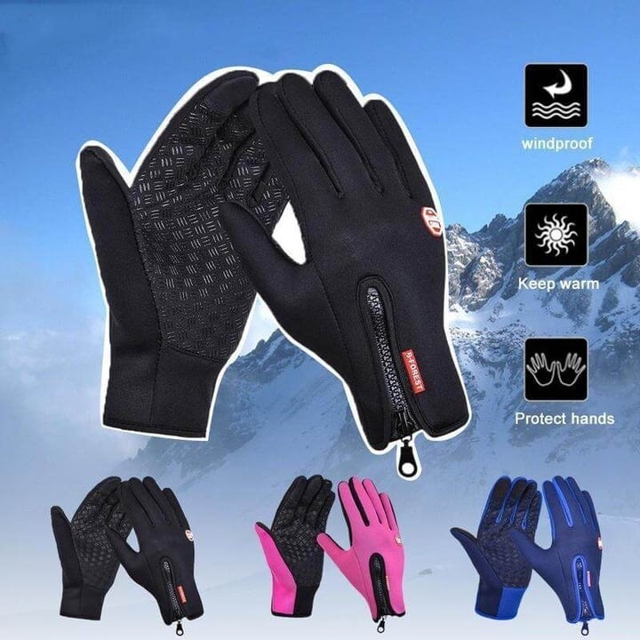 Karnz | HeatGripX winddichte thermische Slip-Handschuhe für kaltes Wetter