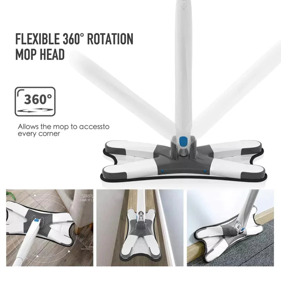 360 Grad X-Typ Selbstwringender Bodenreinigungsflachmopp Karnz