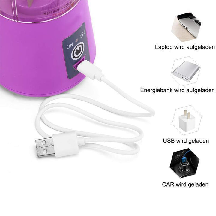 Tragbar USB Elektrischer Entsafter Saftpresse | Karnz