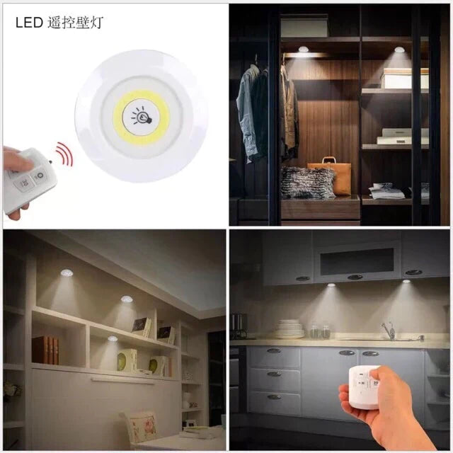 3 Stück Kabellose LED Lichter Schranklichter mit Fernbedienung Karnz
