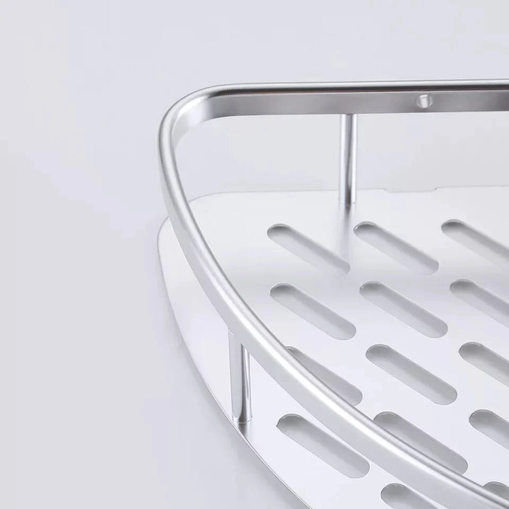 2-lagige Aluminium-Stahl-Eck-Badezimmerregal Karnz