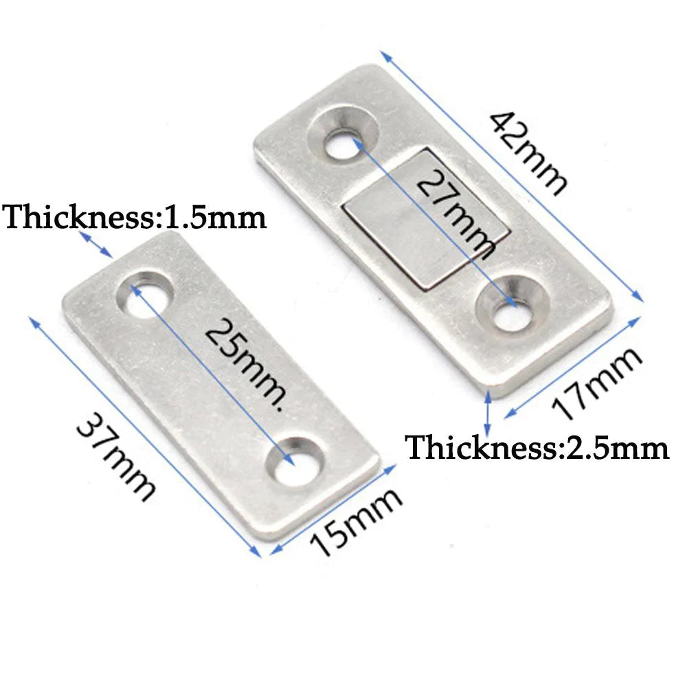 2 Stück Versteckte Türschließer Magnetisch Karnz