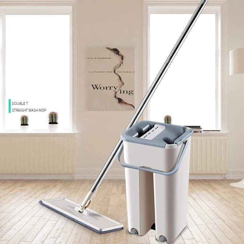 Spin Mop Eimer mit wiederverwendbaren Mop-Pads Karnz