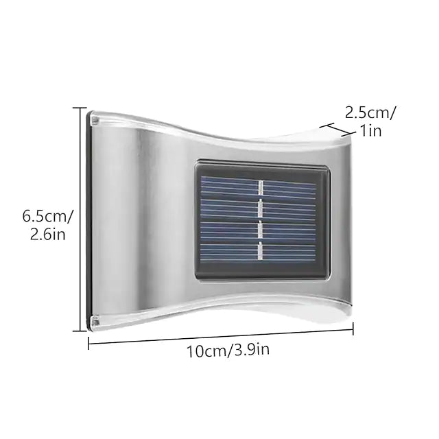 Karnz | 4-teilige: Solar Außen 6 LED Waterproof Wandlichter