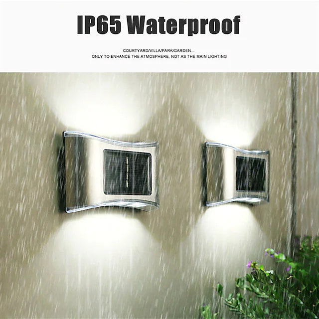 Karnz | 4-teilige: Solar Außen 6 LED Waterproof Wandlichter
