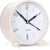 4" Superleise, tickfreie analoge Uhr mit Nachtlicht