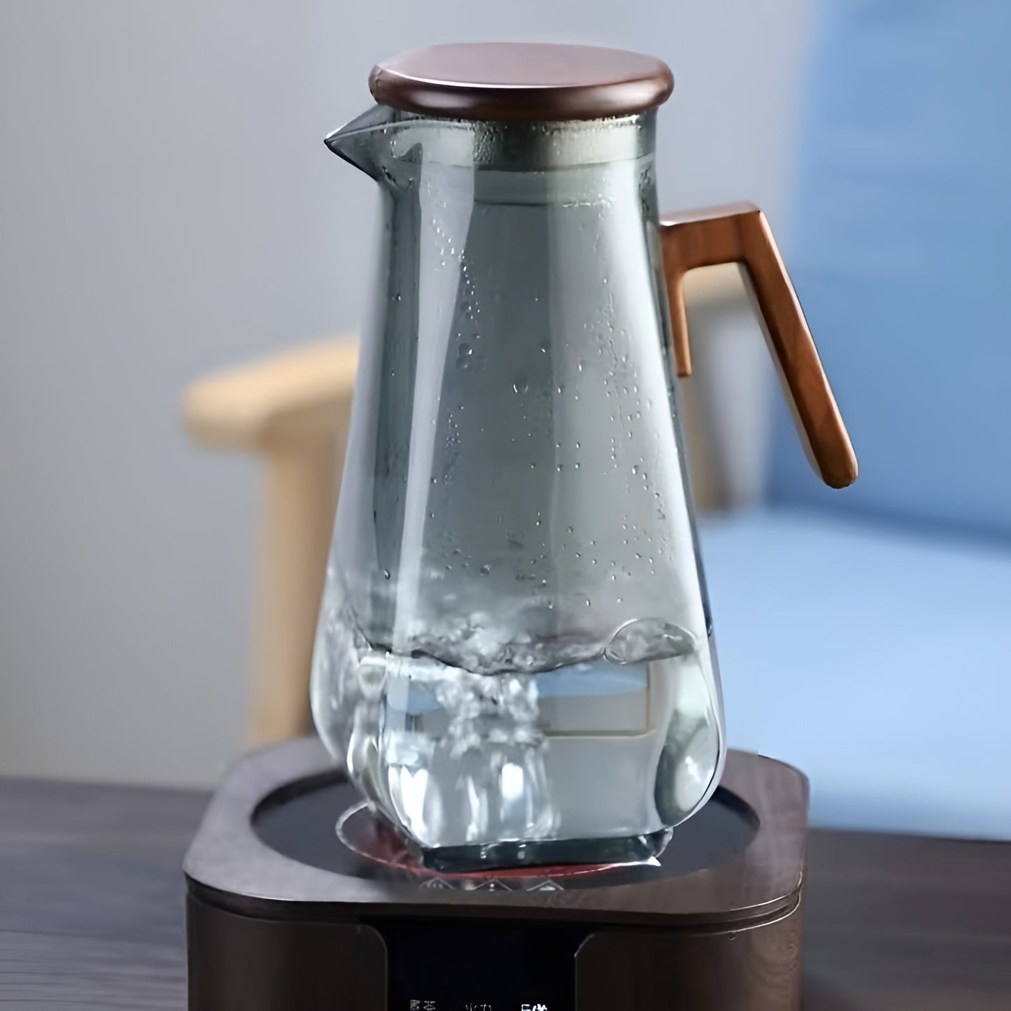 Glaskrug mit großem Fassungsvermögen – hitzebeständig und robust | Ideal für Wasser und Saft