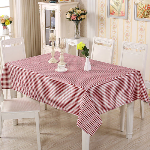 Gestreifte Tischdecke