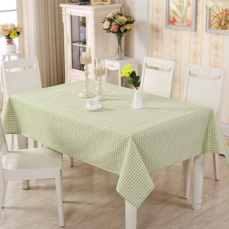 Gestreifte Tischdecke