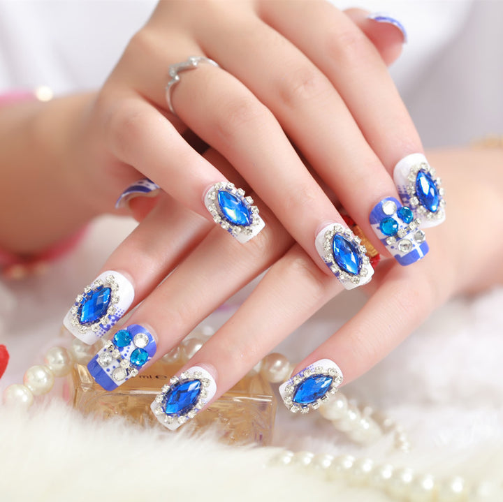 Glamouröse Bejeweled Press-On Nagelset