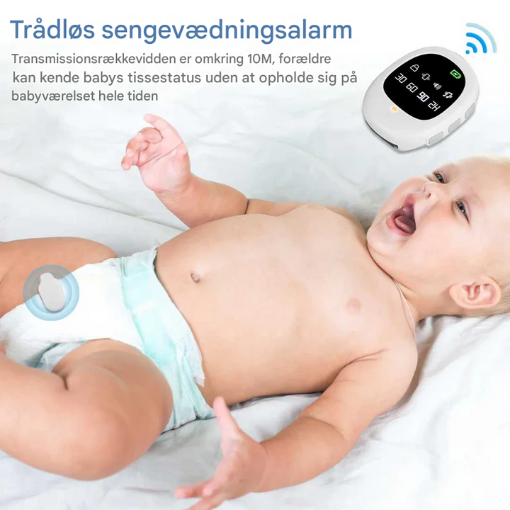 Kabelloser Bettnässeralarm mit Vibrationssignal und Timerfunktion – USB-aufladbar