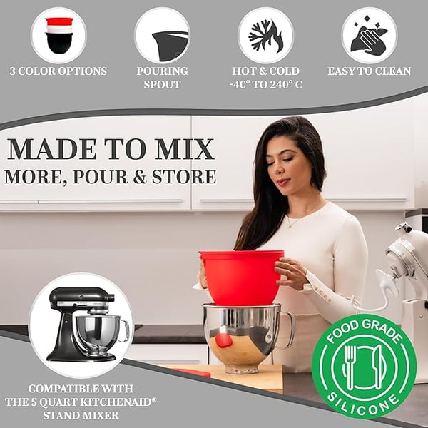 FlexiMix Silikon-Liner für KitchenAid Kippkopf-Mixer | Karnz