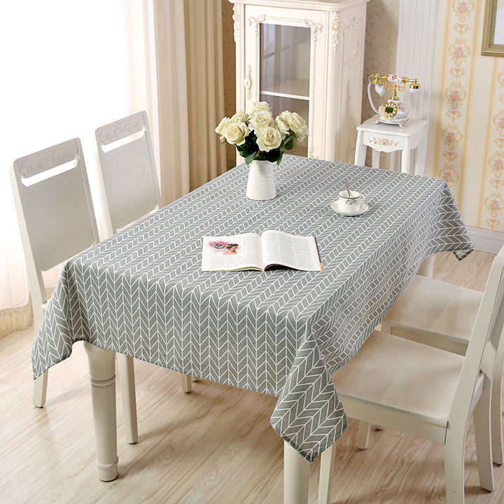 Fischgrätenmuster Tischdecke