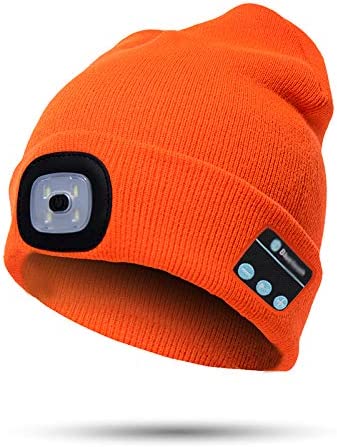Bluetooth-Mütze mit Licht und kabellosen Kopfhörern