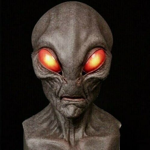 Realistische Alien-Maske – Latex- und Silikon-Halloween-Maske für Cosplay und Partys | Karnz