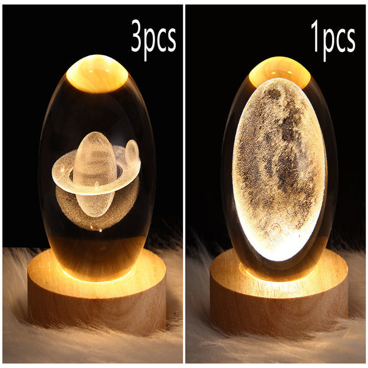 3D Galaxy Kristallkugel LED Nachtlicht | Karnz