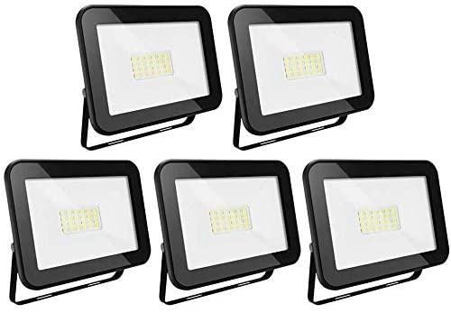 5X LED Fluter Außen Scheinwerfer Außenstrahler | Karnz