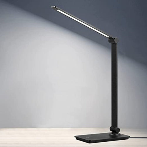 LED-Schreibtischlampe, Touch-Control-Schreibtischlampe mit 3 Helligkeitsstufen, dimmbare Bürolampe mit verstellbarem Arm, faltbare Tischlampe für Schreibtisch Schlafzimmer Nachttisch Büro