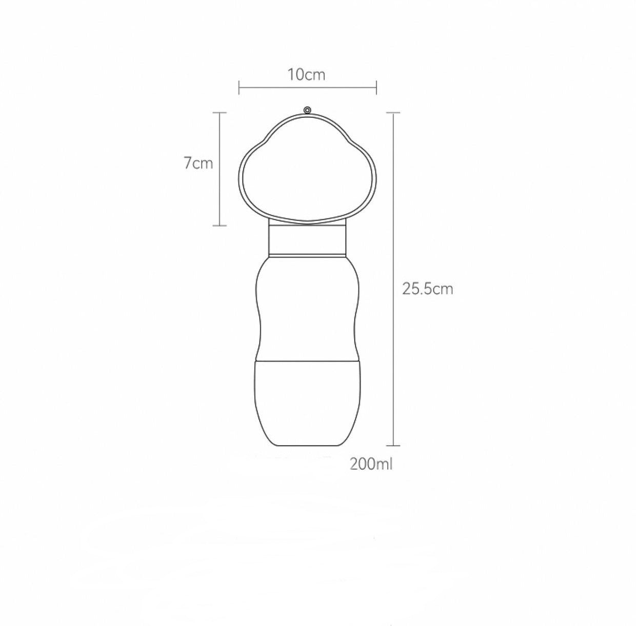 2in1 Smart Pet Tragbare Wasserflasche Futterspender | Karnz