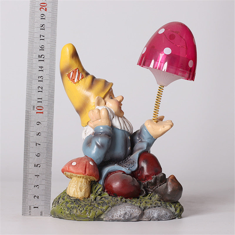 Verspielte Gnom Gartenfigur