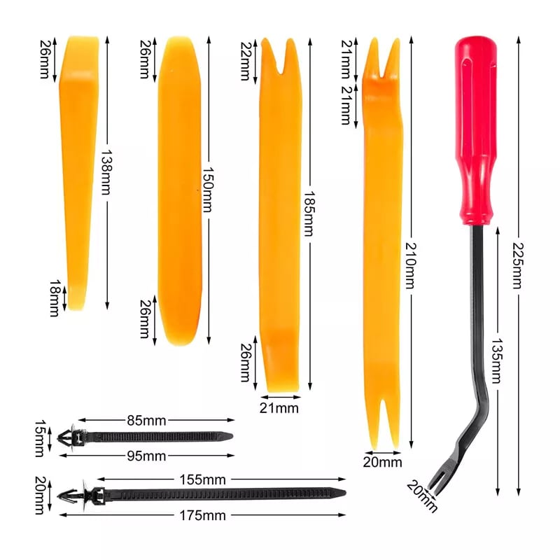 Auto-Befestigungsclips-Set 680 Teile | Karnz