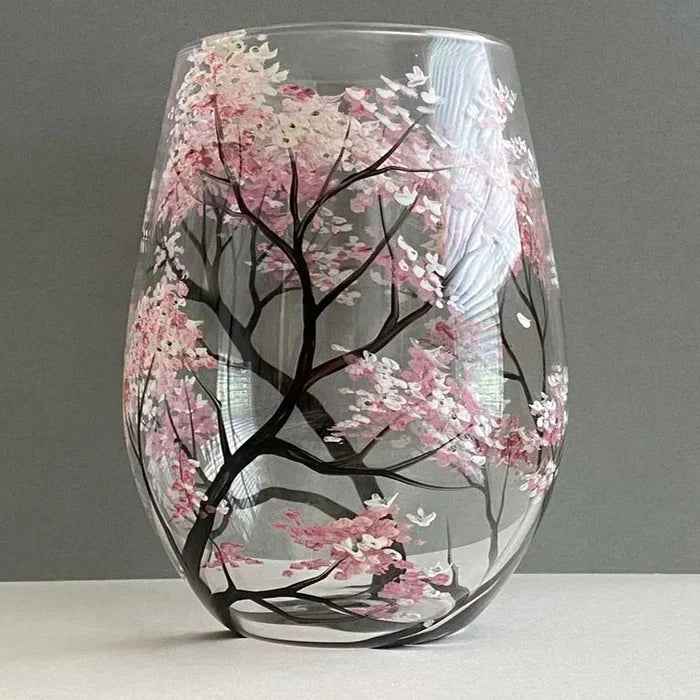 Sandsberg | Weinglas Four Seasons Tree - handgemalte Kunst