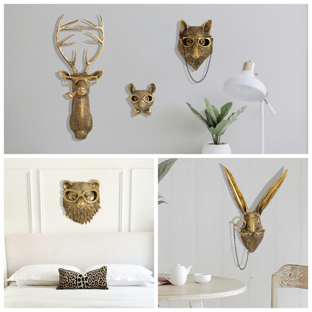 Karnz | Elegante Tierkopf-Wandskulpturen