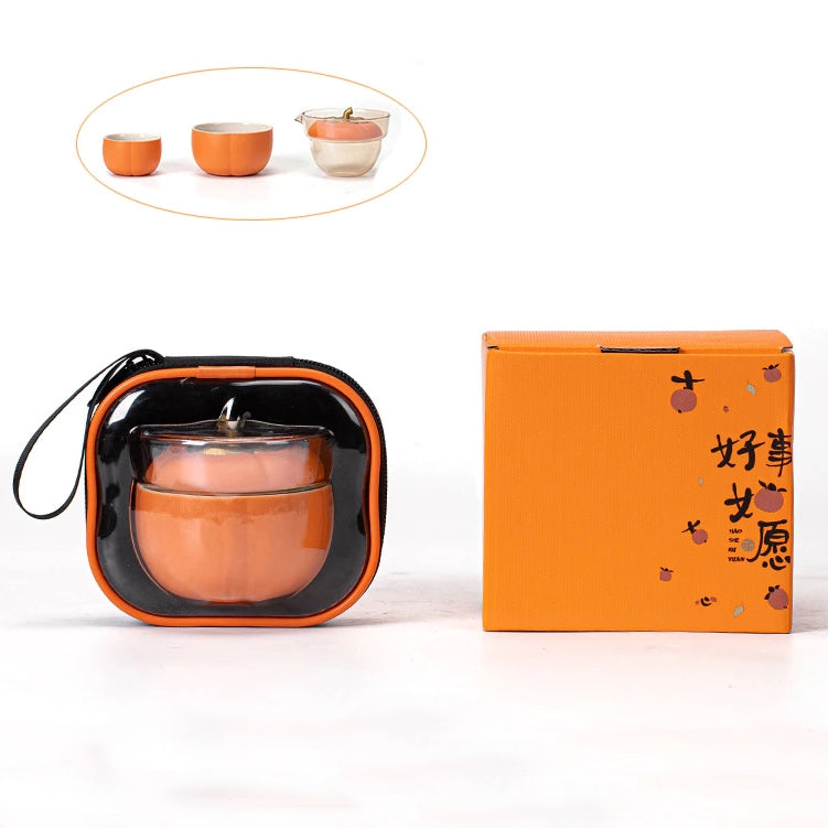 Mini-Kürbis-Keramikkannen-Set | Karnz